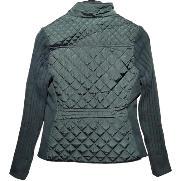 Palomares Sports Quilted Jacket Womens Green Stretch Side Winter Coat Warm New - Picture 14 of 16